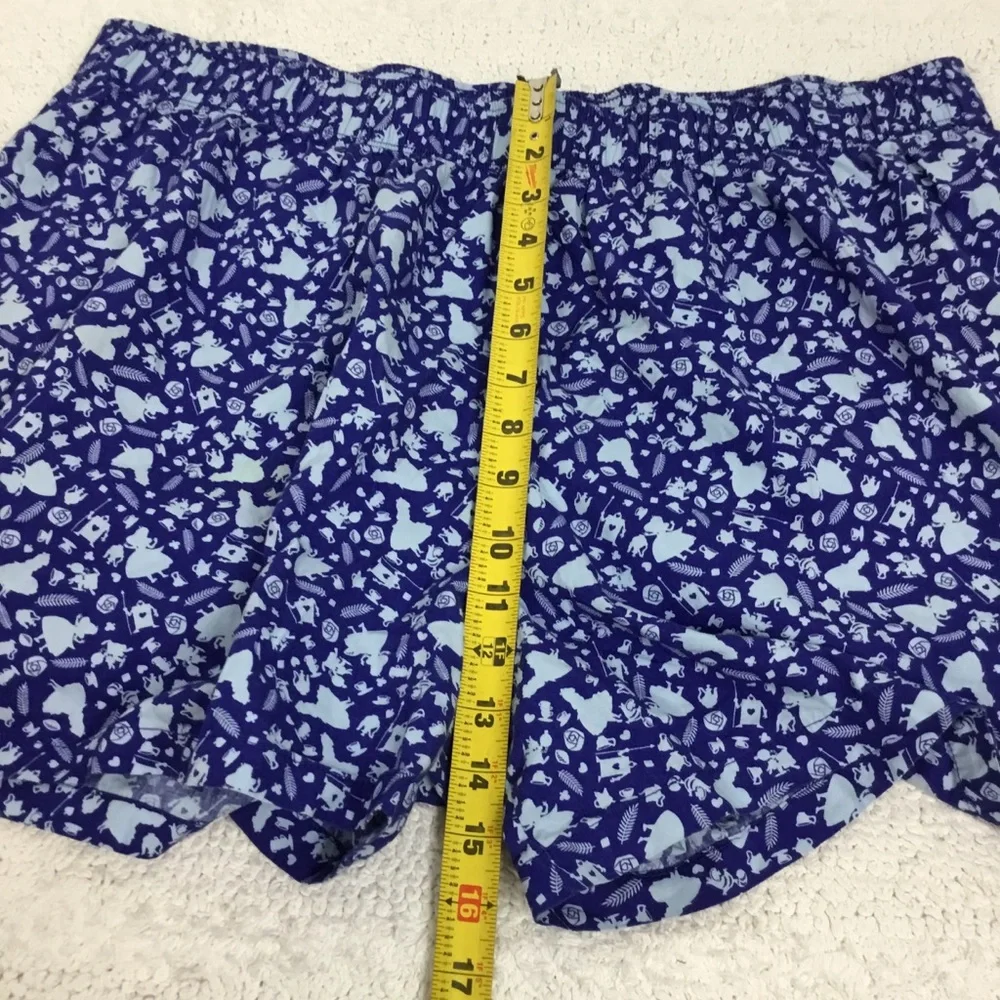 Disney Parks Alice In Wonderland Teacup White Rabbit Pj Shorts 2X - Picture 4 of 6
